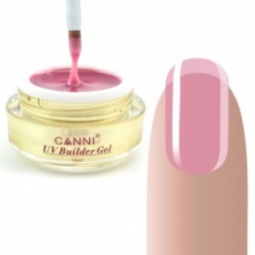 Конструюючий гель CANNI 316 Light Pink напівпрозорий, 15 ml