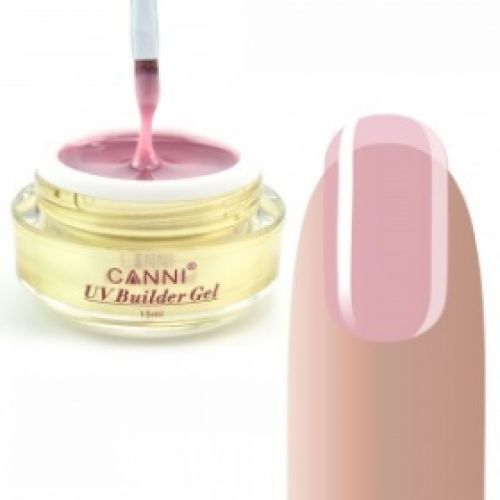 Конструирующий гель CANNI 323 Natural Pink полупрозрачный, 15 ml