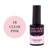 БАЗА ДЛЯ ГЕЛЬ-ЛАКА COUTURE COLOUR REVITAL FIBER BASE CLEAR PINK, 9 МЛ