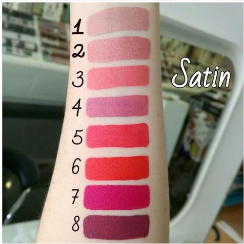  Помада для губ з сатиновим ефектом Aden Satin Effect Lipstick 02 Sheer Salmon 7 ml