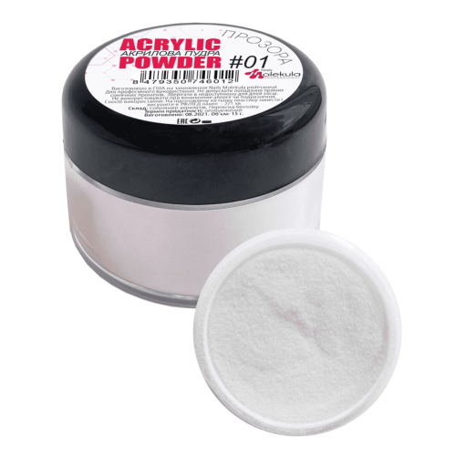 Proszek akrylowy Nails Molekula №01 przezroczysty, 15g