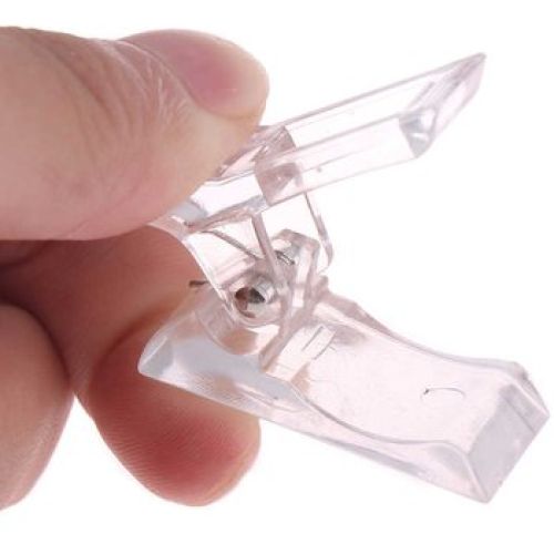 Затиск (прищіпка) для нарощування нігтей - пластик