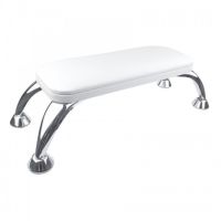 Подставка для маникюра FRC Beauty на хромированных ножках, White