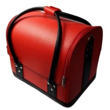  Валіза для косметики кожзам, червона