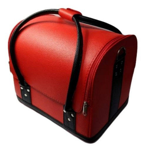  Валіза для косметики кожзам, червона