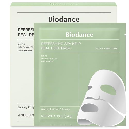 Гідрогелева маска для обличчя з морськими водоростями Biodance Refreshing Sea Kelp Real Deep Mask