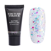 Акрил-гель Couture Colour GLITTER ACRYLIC GEL №02 RADIANT GEM, 30мл