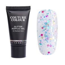Акрил-гель Couture Colour GLITTER ACRYLIC GEL №02 RADIANT GEM, 30мл