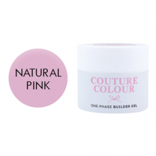 ОДНОФАЗНИЙ ГЕЛЬ COUTURE COLOUR 1-PHASE BUILDER Natural pink, 15 мл