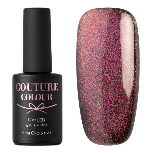 ГЕЛЬ-ЛАК COUTURE COLOUR GALAXY TOUCH CAT EYE GT 02 РОЗОВЫЙ БЛИК С РАЗНОЦВЕТНЫМ ОТЛИВОМ, 9 МЛ