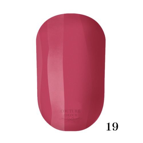 ГЕЛЬ-ЛАК COUTURE COLOUR 019 РОЖЕВО-МАЛИНОВИЙ, 9 МЛ