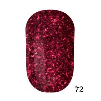 ГЕЛЬ-ЛАК COUTURE COLOUR 072 МАЛИНОВИЙ З ШИМЕРАМИ І БЛИСКІТКАМИ, 9 МЛ