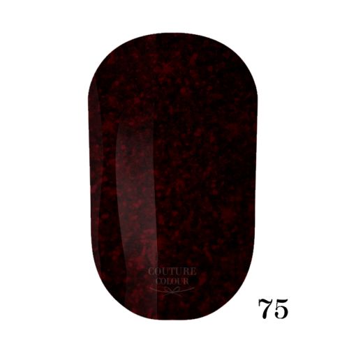 ГЕЛЬ-ЛАК COUTURE COLOUR 075 ЧЕРВОНО-БОРДОВИЙ З ЧЕРВОНИМИ БЛИСКІТКАМИ, 9 МЛ