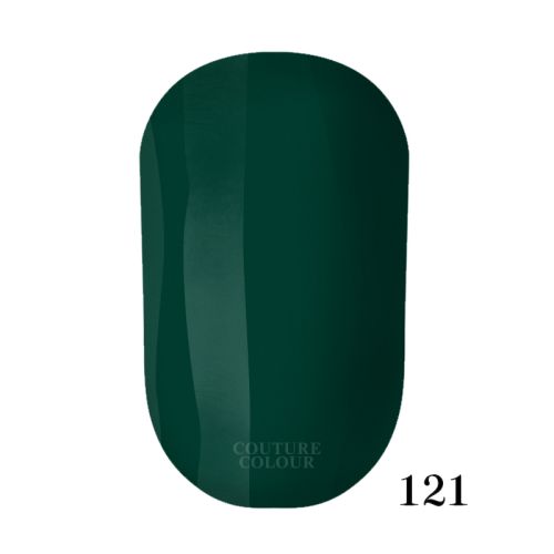 ГЕЛЬ-ЛАК COUTURE COLOUR 121 ТЁМНО-ЗЕЛЁНЫЙ, 9 МЛ