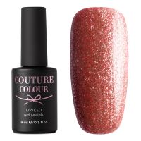 ГЕЛЬ-ЛАК COUTURE COLOUR JEWERLY J04 РОЖЕВО-СРІБЛЯСТИЙ, З МІКРОСЛЮДОЮ, 9 МЛ