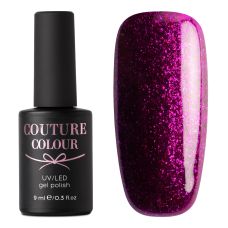 ГЕЛЬ-ЛАК COUTURE COLOUR JEWERLY J06 ФИОЛЕТОВЫЙ, С РОЗОВОЙ МИКРОСЛЮДОЙ, 9 МЛ