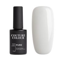 БАЗА КАМУФЛЮЮЧА КАУЧУКОВА ДЛЯ ГЕЛЬ-ЛАКУ COUTURE COLOUR PURE BASE COAT №1 (молочна), 9 мл
