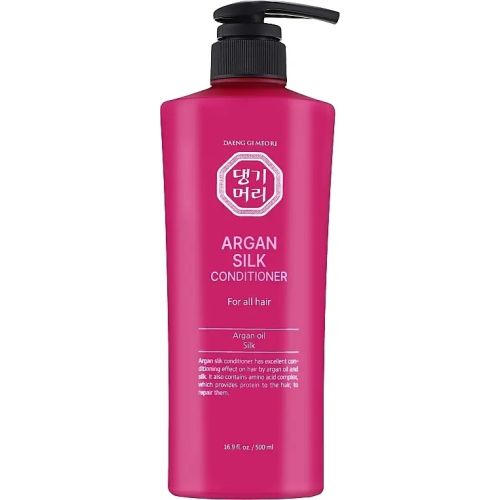 Аргановий кондиціонер з екстрактом шовку для всіх типів волосся Daeng Gi Meo Ri Argan Silk Conditioner 500 мл