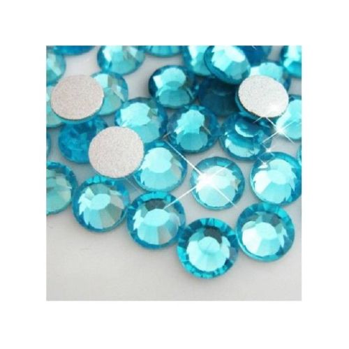 ХРУСТАЛЬНІ СТРАЗИ SWAROVSKI CRYSTAL AQUAMARINE РОЗМІР SS 4 (1,6 ММ), 50 ШТ