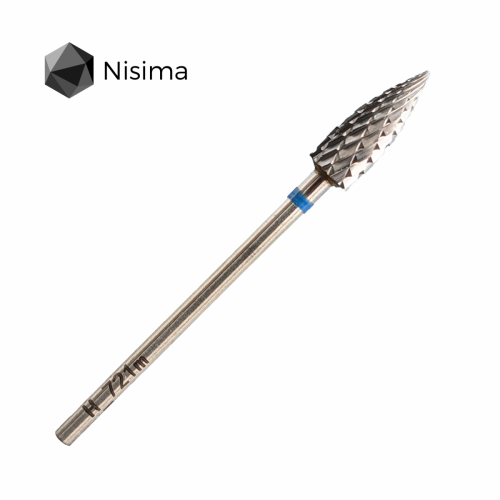 Фреза твердосплавная конус синий Nisima H_721mK