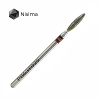 Фреза алмазна полум'я червоне Nisima P863f025