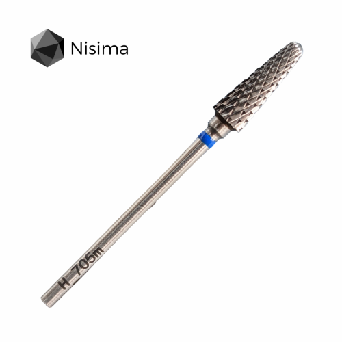 Фреза твердосплавная конус синий Nisima H_705mK