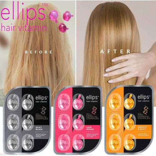 Капсули для волосся ЕLLIPS Pro-Keratin Complex Бездоганний шовк 50*1мл