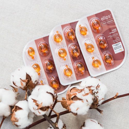 Капсулы для волос ELLIPS Hair Vitality Здоров'я волосся з женьшенем та медом 8*1мл