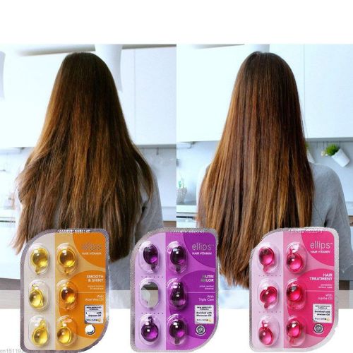 Капсули для волосся Ellips Hair vitality помаранчеві з женьшенем та медом, 50шт