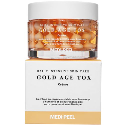 Антивіковий капсульний крем з екстрактом золотого шовкопряду MEDI-PEEL Gold Age Tox Cream 
