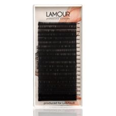 Ресницы LAMOUR Черные Mix размеров D 0,07 7-12мм 20линий