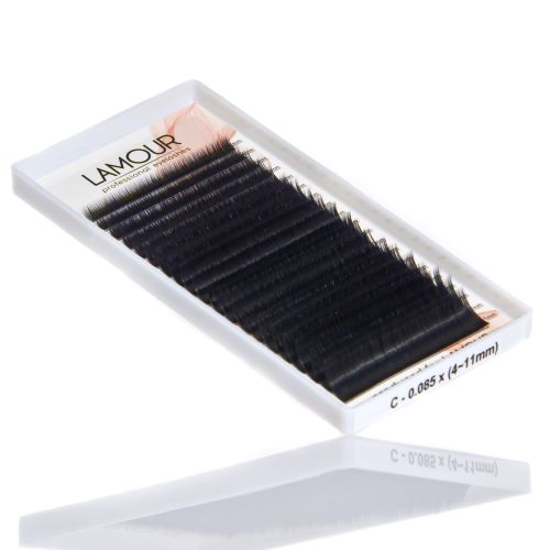 Вії LAMOUR Чорні Mix розмірів R 0,10 10-14мм 20ліній