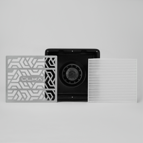 Витяжка Ulka X2F Premium з HEPA фільтром, чорна