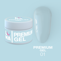 LUNA Гель для нарощування Premium Gel №01 (15ml)