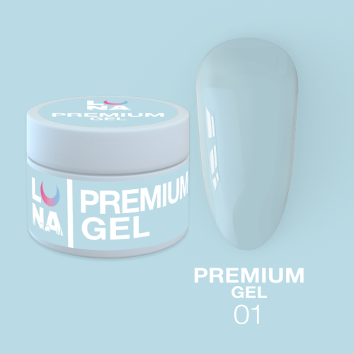 LUNA Гель для нарощування Premium Gel №01 (15ml)