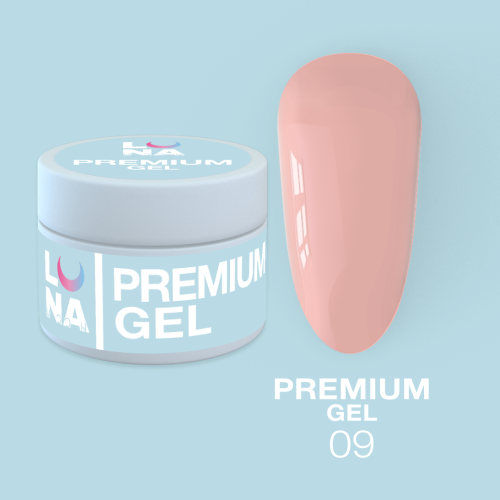 LUNA Гель для нарощування Premium Gel №09 (15ml)
