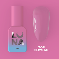 LUNA Top do lakieru hybrydowego bez warstwy klejącej Top Crystal 13ml