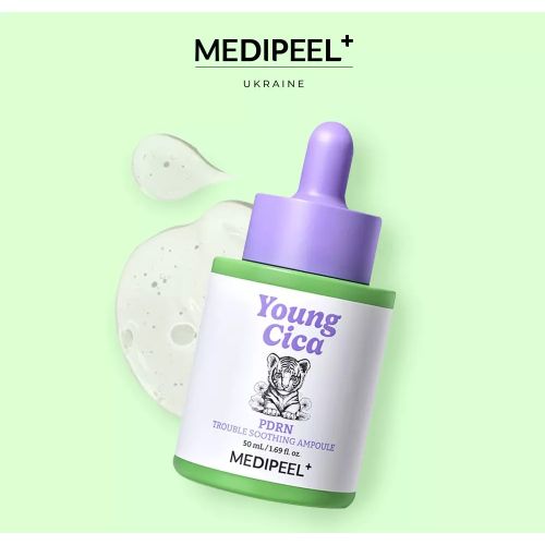 MEDIPEEL Young Cica Заспокійлива ампульна сироватка з PDRN та екзосомами PDRN Trouble Soothing Ampou
