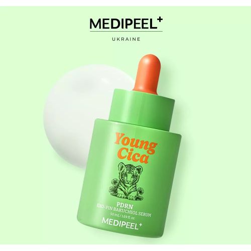 MEDIPEEL Young Cica Укрепляющая сыворотка из PDRN и бакучиолом PDRN Exo-Pin Bakuchiol Serum, 50ml