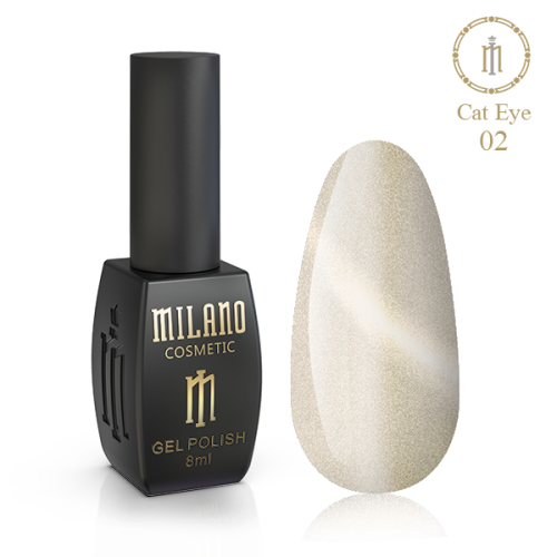 Гель лак Milano Crystal Cat Eye № 2, 8 мл