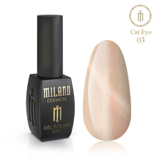 Гель лак Milano Crystal Cat Eye № 3, 8 мл