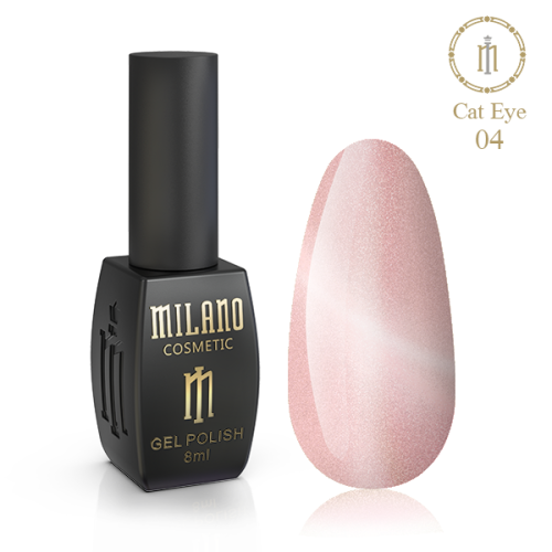Гель лак Milano Crystal Cat Eye № 4, 8 мл