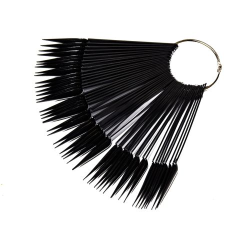 Тіпси для зразків на кільці гострі 40 шт, чорні