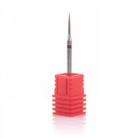 Насадка алмазная "Цилиндр, тонкий стрельчатый конец" - 250 012R диаметр 1,2 мм красная (шт.)