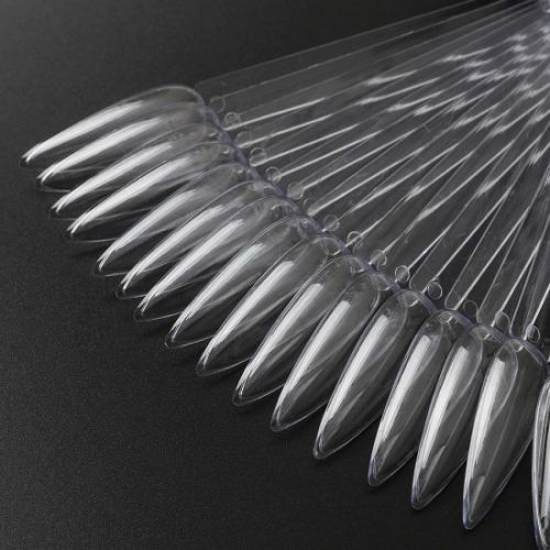 Тіпси для зразків на кільці гострі 40 шт, прозорі