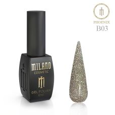 Светоотражающий гель-лак Milano Phoenix №В03 8мл