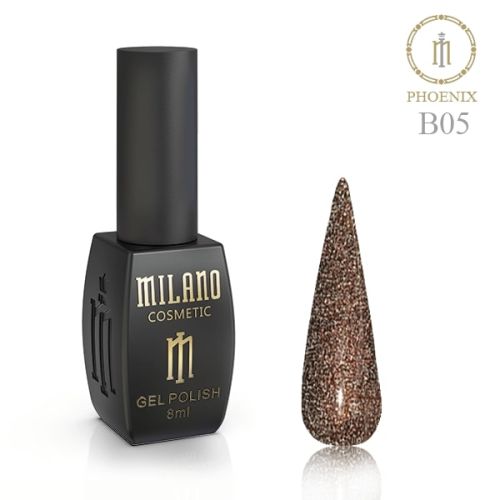 Світловідбивний гель-лак Milano Phoenix №В05