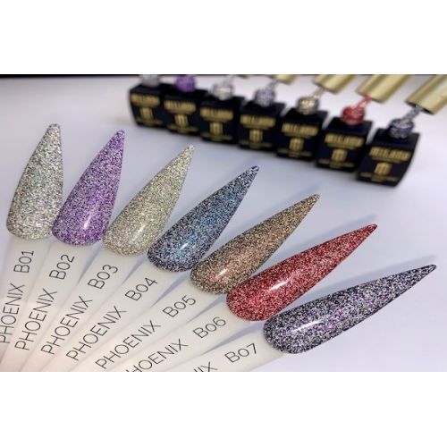 Світловідбивний гель-лак Milano Phoenix №В06