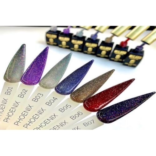 Світловідбивний гель-лак Milano Phoenix №В06