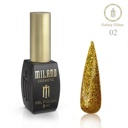 Гель-лак Milano Galaxy Glitter 02, 8 мл